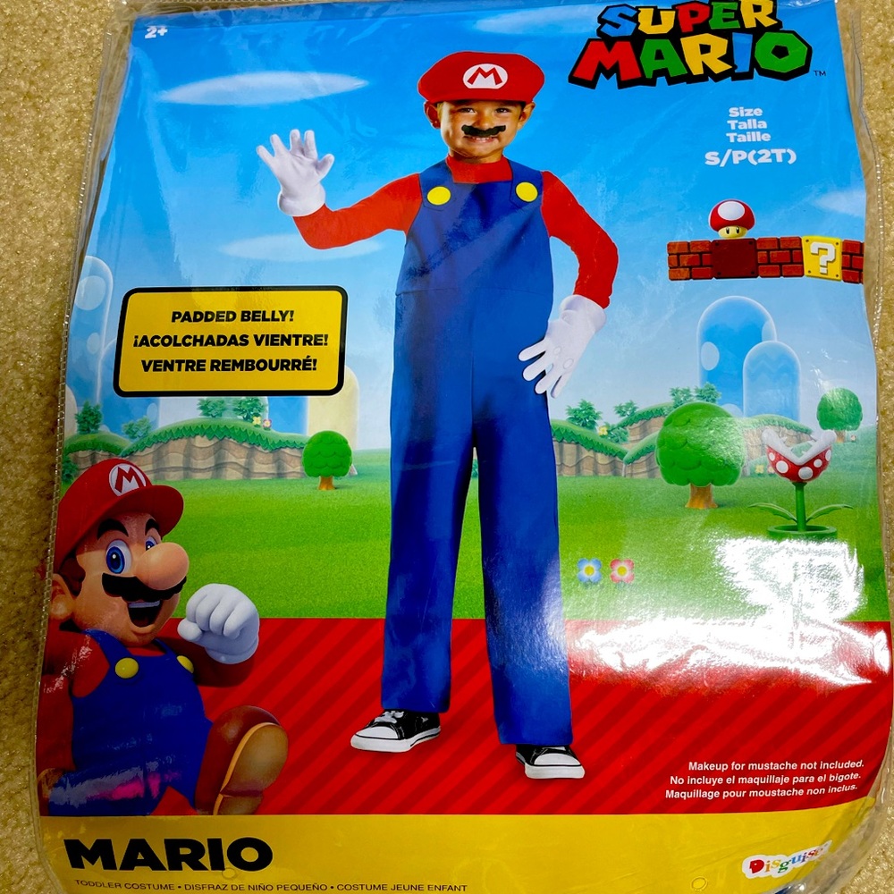 Mario Costume 2T